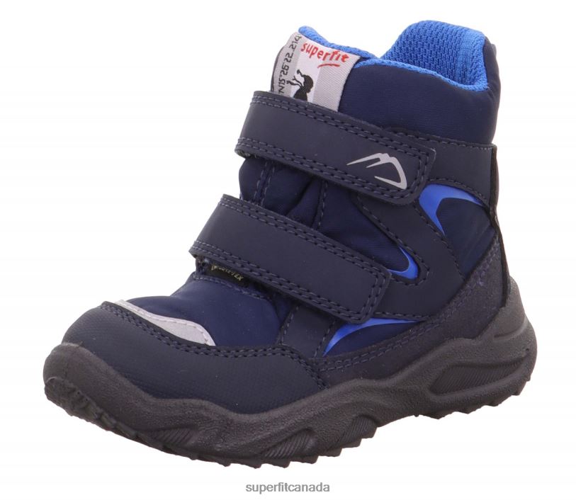 Superfit GLACIER - Boot with Velcro Fastener Blue Boots24FTT438