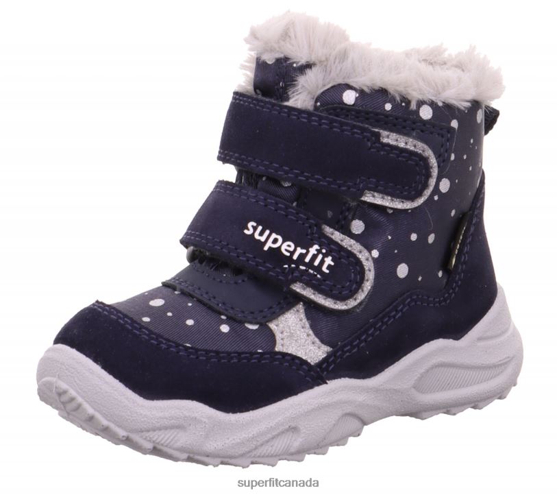 Superfit GLACIER - Boot with Velcro Fastener Blue Boots24FTT441