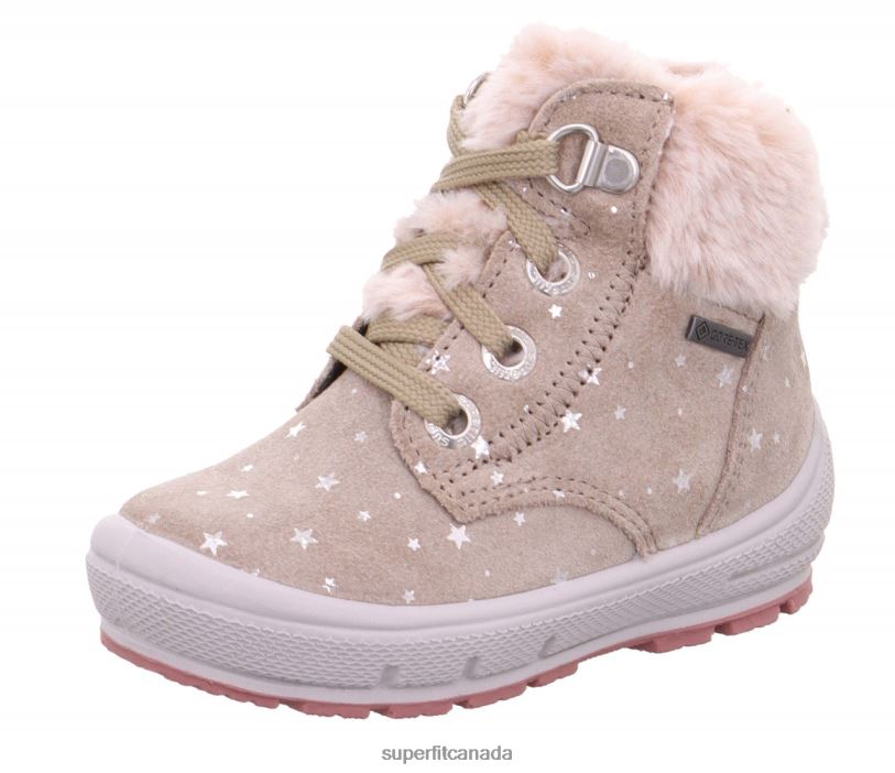 Superfit GROOVY - Boot with Lacing Beige Boots24FTT465