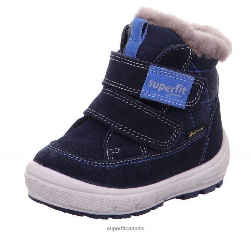 Superfit GROOVY - Boot with Velcro Fastener Blue Boots24FTT439