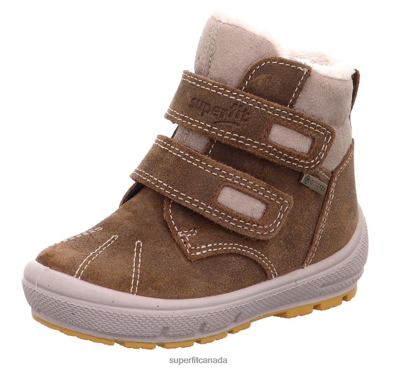Superfit GROOVY - Boot with Velcro Fastener Brown/Beige Boots24FTT480