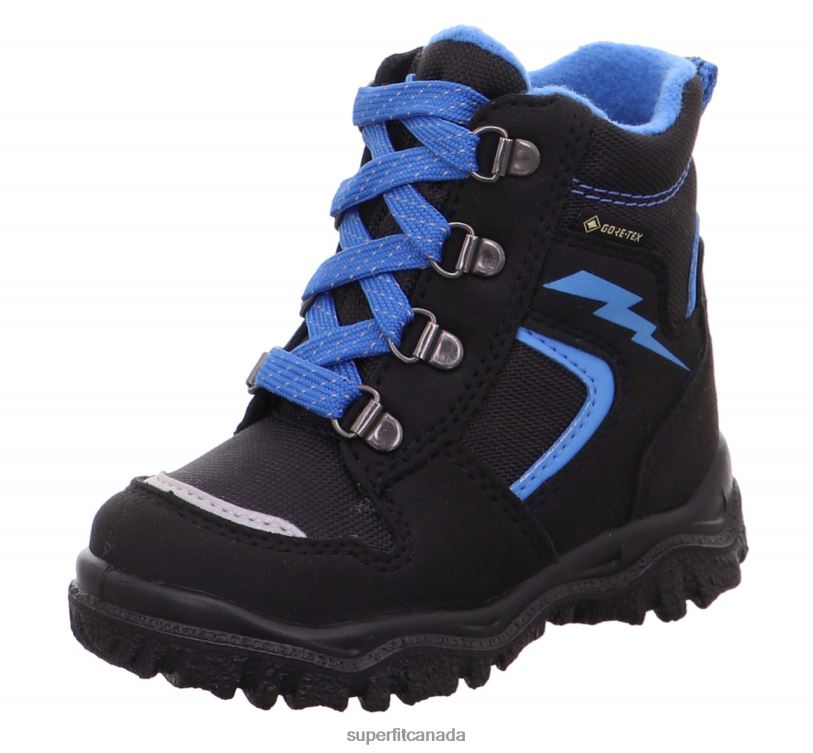 Superfit HUSKY1 - Boot with Lacing Black/Blue Boots24FTT482