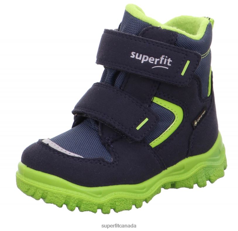 Superfit HUSKY1 - Boot with Velcro Fastener Blue/Green Boots24FTT452