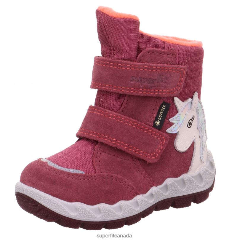 Superfit ICEBIRD - Boot with Velcro Fastener Pink/Orange Boots24FTT468
