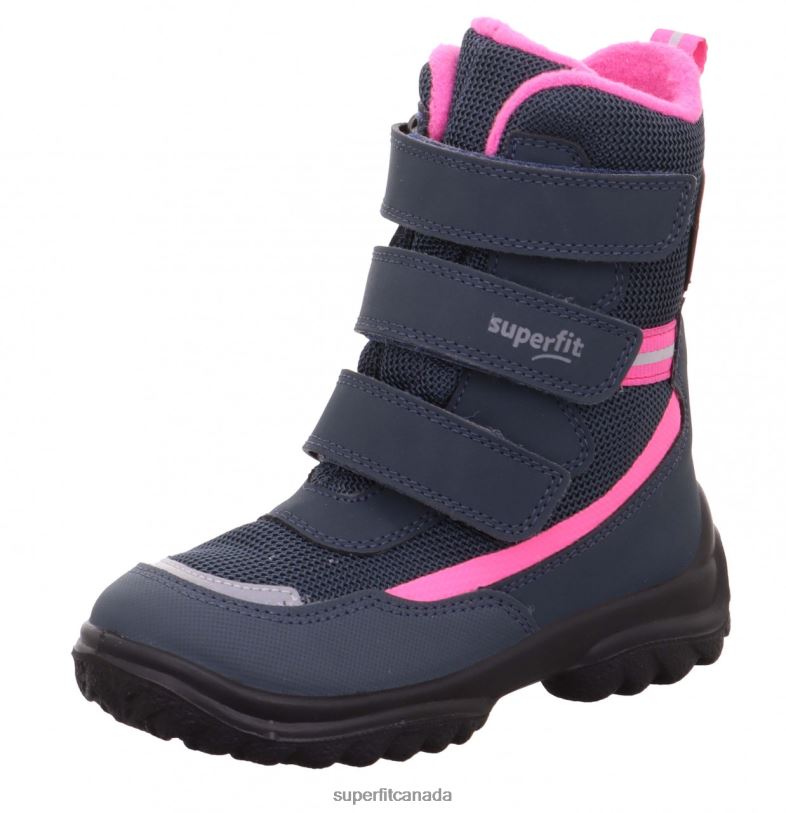 Superfit SNOWCAT - Boot with Velcro Fastener Blue/Pink Boots24FTT500