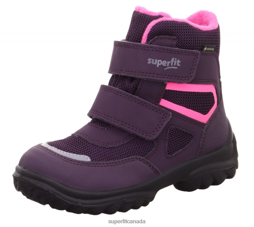 Superfit SNOWCAT - Boot with Velcro Fastener Purple/Pink Boots24FTT485