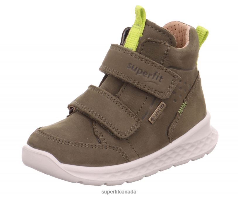 Superfit BREEZE - Sneakers high with Velcro Fastener Green High Sneakers24FTT417