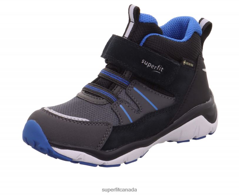 Superfit SPORT5 - Sneakers high with Velcro Fastener Black/Blue High Sneakers24FTT408