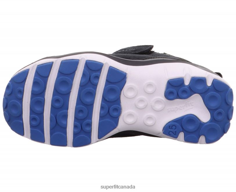 Superfit SPORT5 - Sneakers high with Velcro Fastener Black/Blue High Sneakers24FTT408