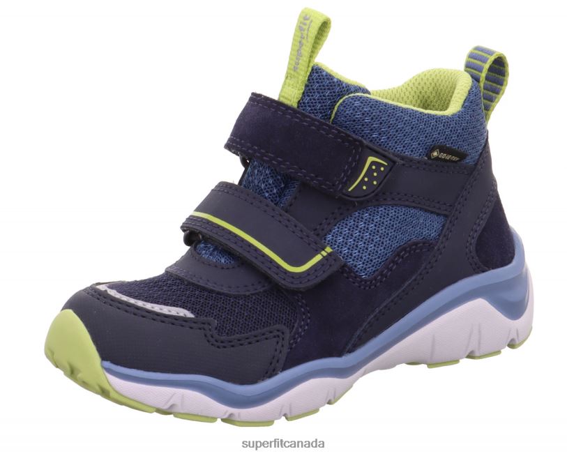Superfit SPORT5 - Sneakers high with Velcro Fastener Blue/Light Green High Sneakers24FTT383