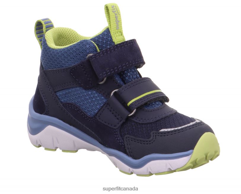 Superfit SPORT5 - Sneakers high with Velcro Fastener Blue/Light Green High Sneakers24FTT383