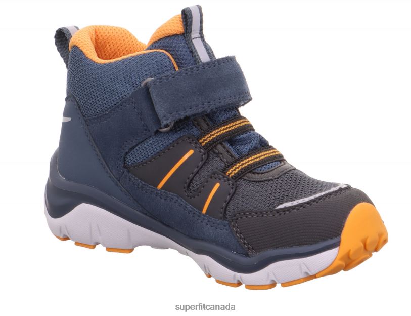 Superfit SPORT5 - Sneakers high with Velcro Fastener Blue/Orange High Sneakers24FTT406