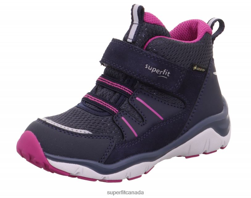 Superfit SPORT5 - Sneakers high with Velcro Fastener Blue/Pink High Sneakers24FTT388