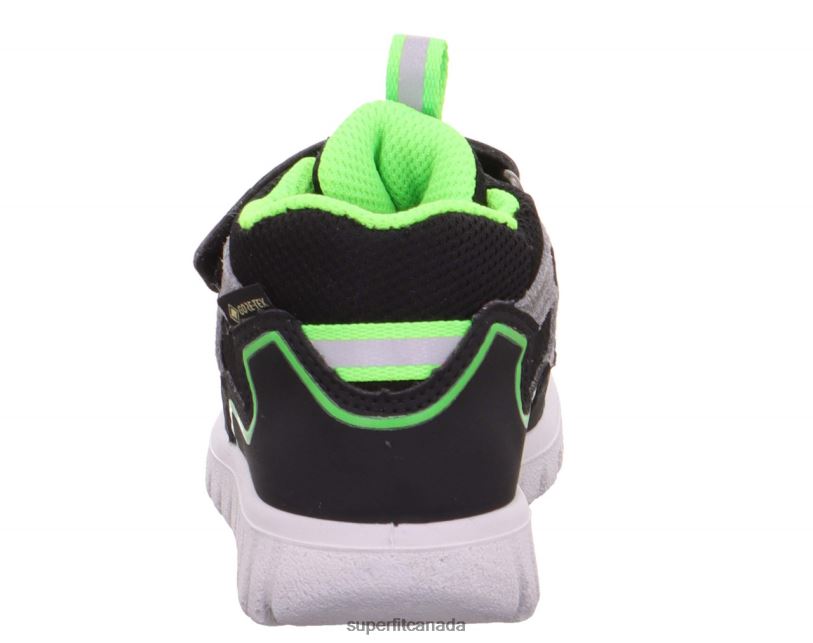 Superfit SPORT7 MINI - Sneakers high with Velcro Fastener Black/Green High Sneakers24FTT401