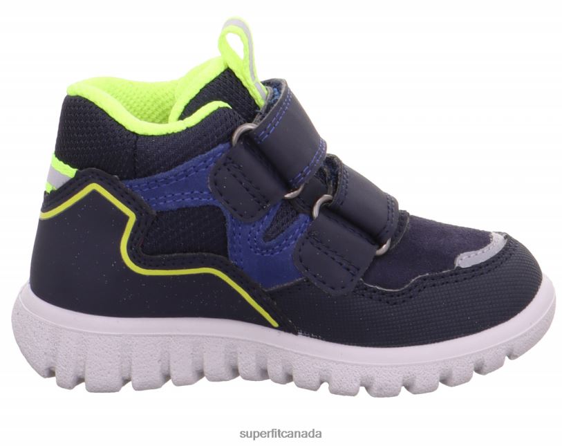 Superfit SPORT7 MINI - Sneakers high with Velcro Fastener Blue/Yellow High Sneakers24FTT323