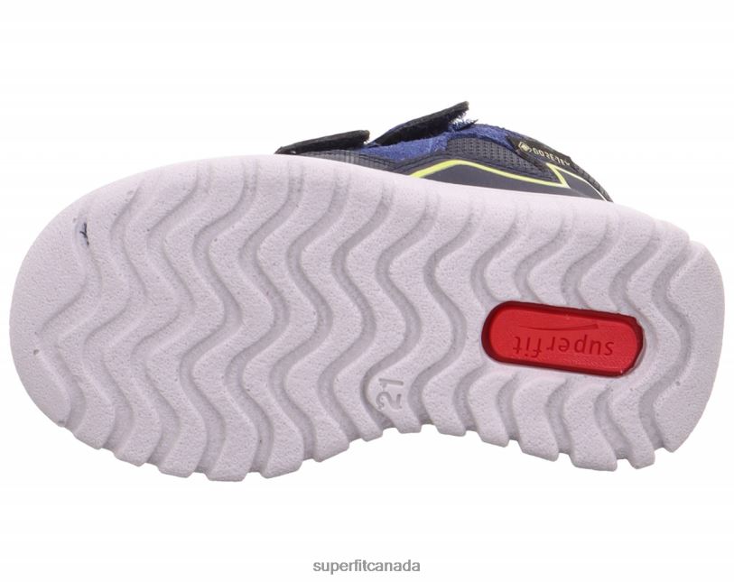 Superfit SPORT7 MINI - Sneakers high with Velcro Fastener Blue/Yellow High Sneakers24FTT323