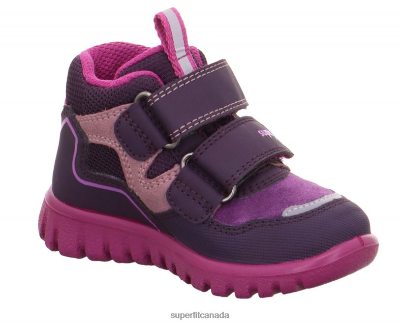 Superfit SPORT7 MINI - Sneakers high with Velcro Fastener Purple/Pink High Sneakers24FTT368