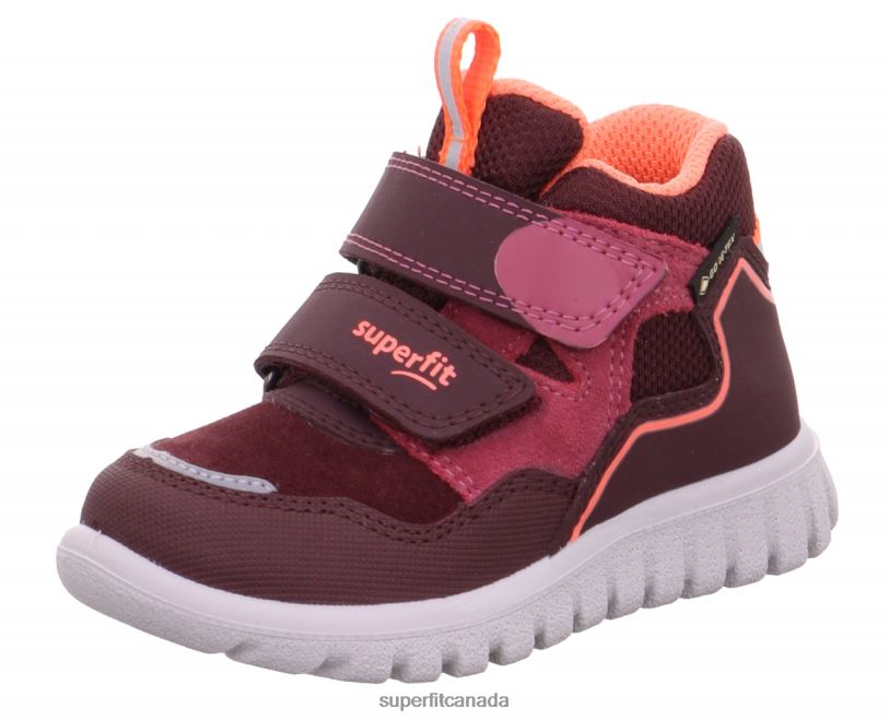 Superfit SPORT7 MINI - Sneakers high with Velcro Fastener Red/Orange High Sneakers24FTT273