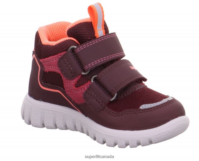 Superfit SPORT7 MINI - Sneakers high with Velcro Fastener Red/Orange High Sneakers24FTT273