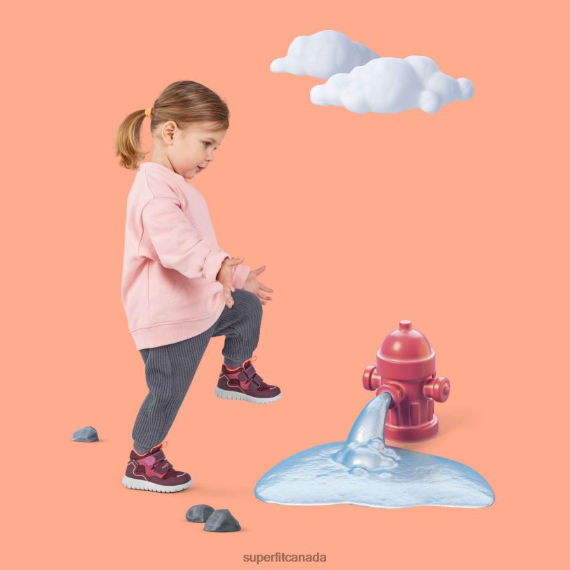 Superfit SPORT7 MINI - Sneakers high with Velcro Fastener Red/Orange High Sneakers24FTT273