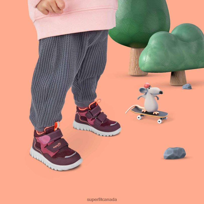 Superfit SPORT7 MINI - Sneakers high with Velcro Fastener Red/Orange High Sneakers24FTT273