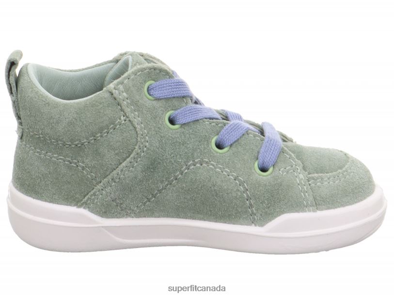 Superfit SUPERFREE - Sneakers high with Lacing Light Green/Blue High Sneakers24FTT248