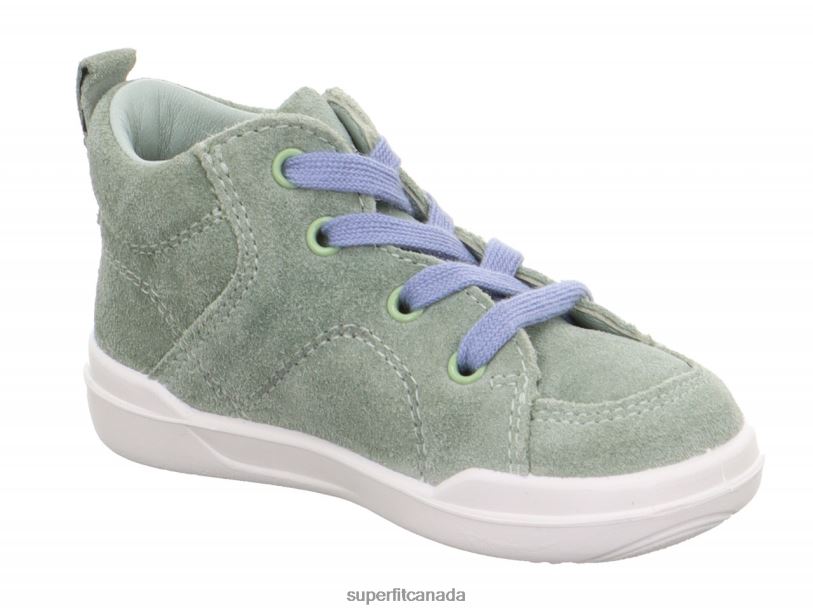 Superfit SUPERFREE - Sneakers high with Lacing Light Green/Blue High Sneakers24FTT248