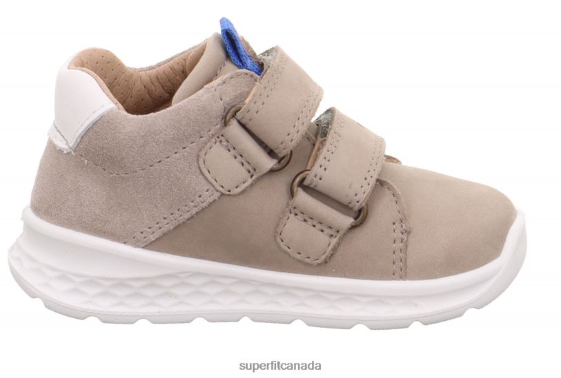 Superfit BREEZE - Sneakers low with Velcro Fastener Beige/Blue Low Sneakers24FTT260