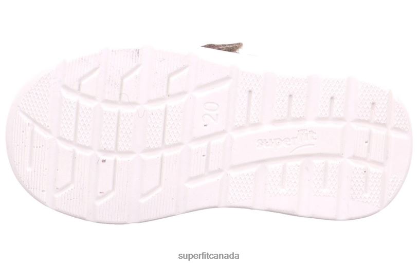 Superfit BREEZE - Sneakers low with Velcro Fastener Beige/Yellow Low Sneakers24FTT262