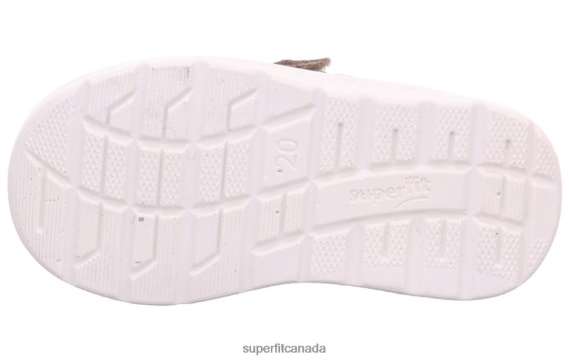 Superfit BREEZE - Sneakers low with Velcro Fastener Beige/Yellow Low Sneakers24FTT262