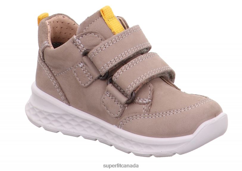 Superfit BREEZE - Sneakers low with Velcro Fastener Beige/Yellow Low Sneakers24FTT291