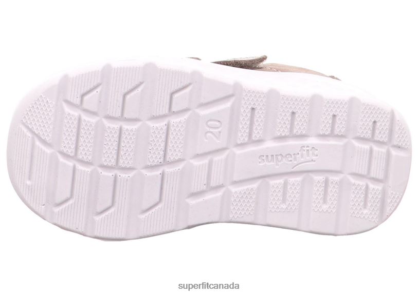 Superfit BREEZE - Sneakers low with Velcro Fastener Beige/Yellow Low Sneakers24FTT291