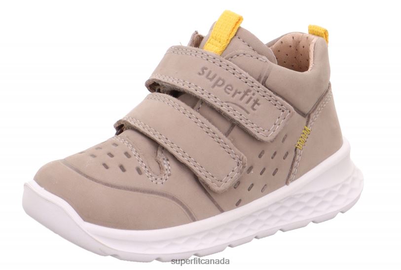 Superfit BREEZE - Sneakers low with Velcro Fastener Beige/Yellow Low Sneakers24FTT303