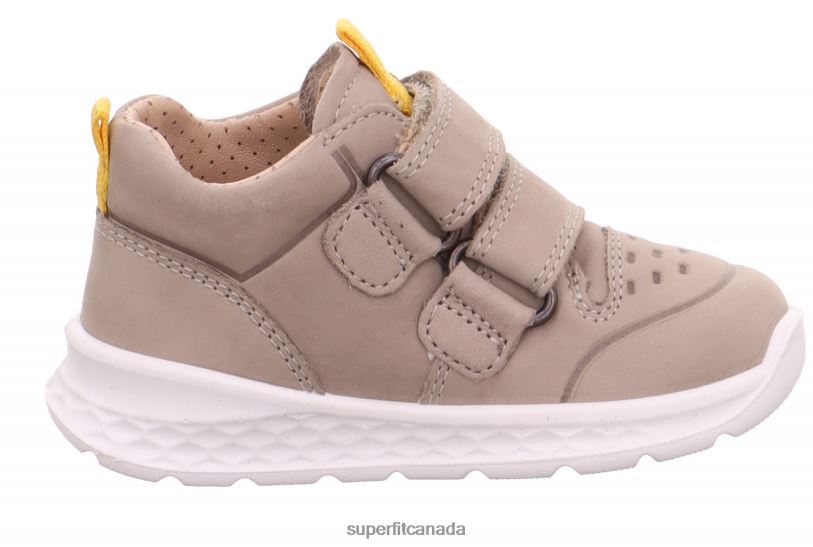 Superfit BREEZE - Sneakers low with Velcro Fastener Beige/Yellow Low Sneakers24FTT303