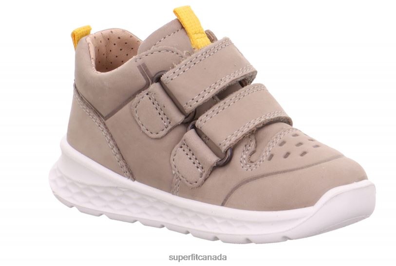 Superfit BREEZE - Sneakers low with Velcro Fastener Beige/Yellow Low Sneakers24FTT303