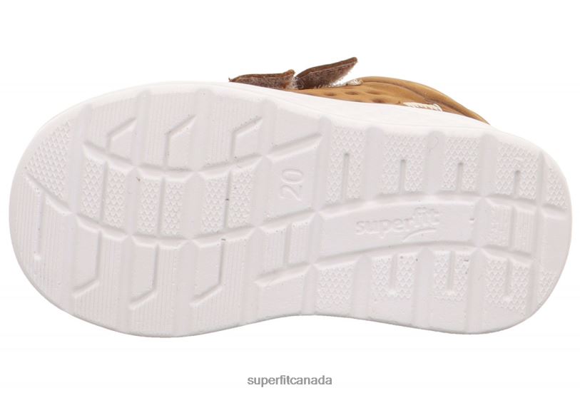 Superfit BREEZE - Sneakers low with Velcro Fastener Brown/Yellow Low Sneakers24FTT318