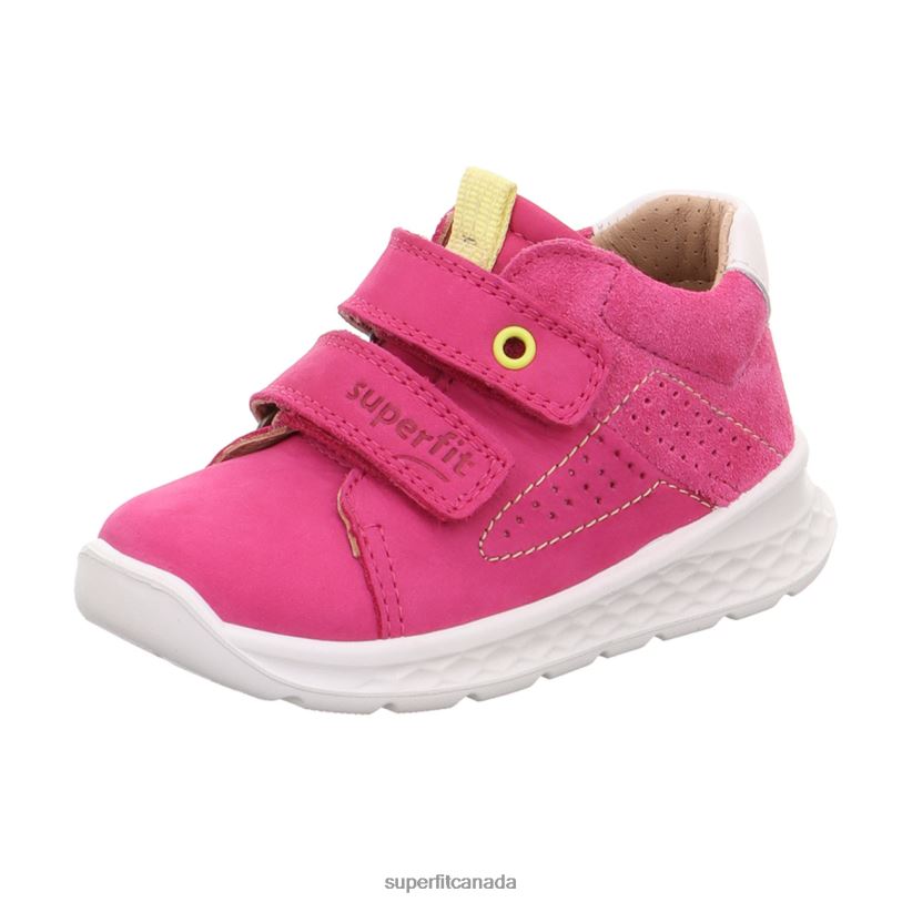 Superfit BREEZE - Sneakers low with Velcro Fastener Pink/Yellow Low Sneakers24FTT328