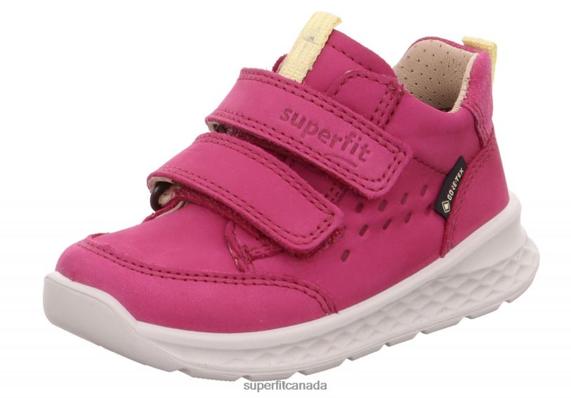 Superfit BREEZE - Sneakers low with Velcro Fastener Pink/Yellow Low Sneakers24FTT363
