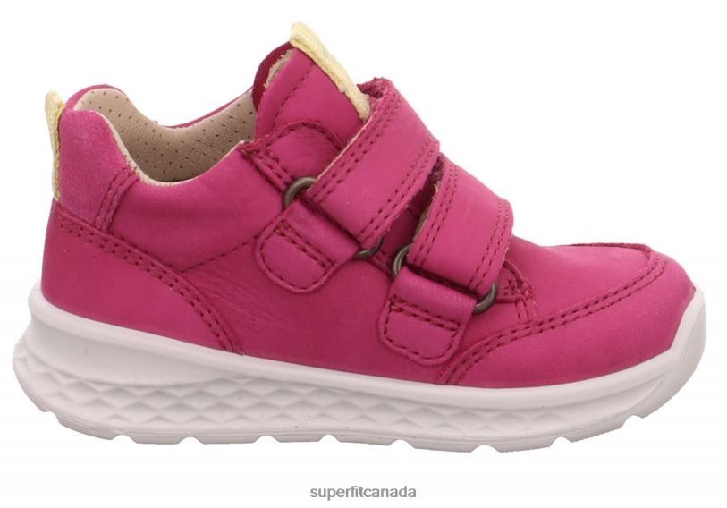 Superfit BREEZE - Sneakers low with Velcro Fastener Pink/Yellow Low Sneakers24FTT363