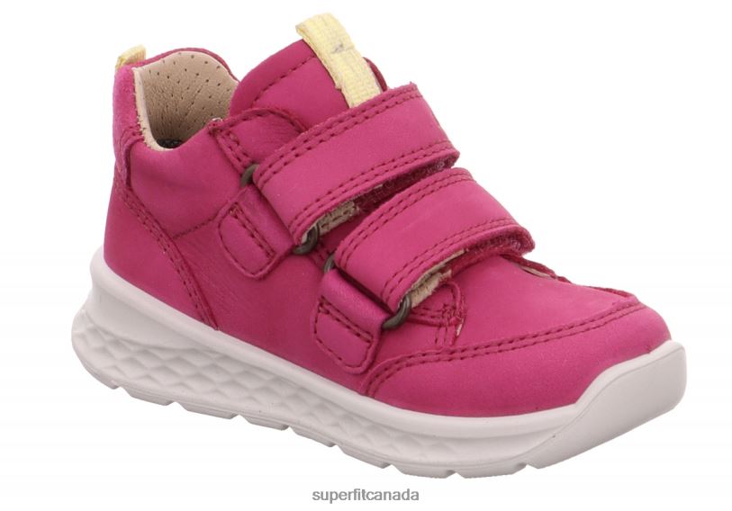 Superfit BREEZE - Sneakers low with Velcro Fastener Pink/Yellow Low Sneakers24FTT363