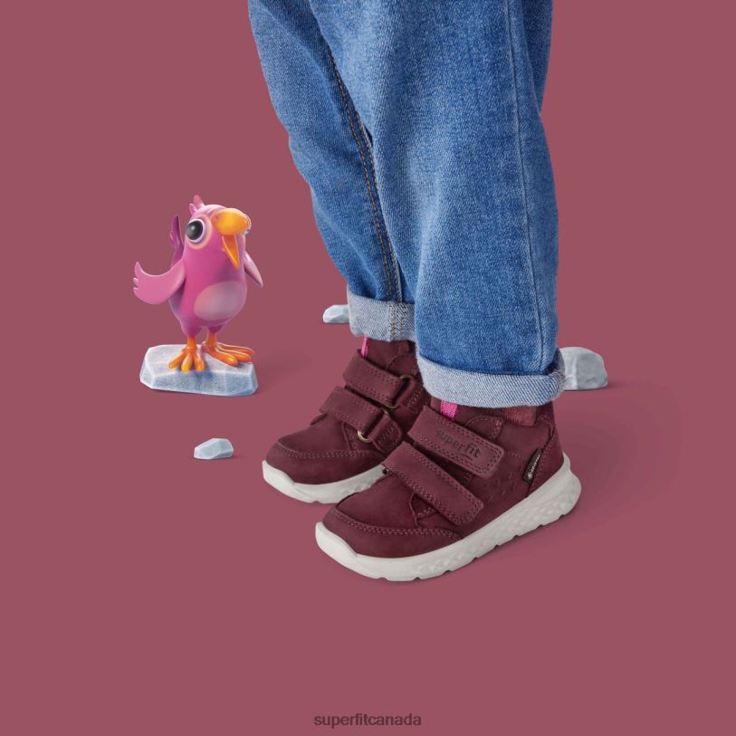 Superfit BREEZE - Sneakers low with Velcro Fastener Red/Pink Low Sneakers24FTT373