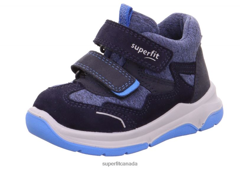 Superfit COOPER - Sneakers low with Velcro Fastener Blue/Light Blue Low Sneakers24FTT385