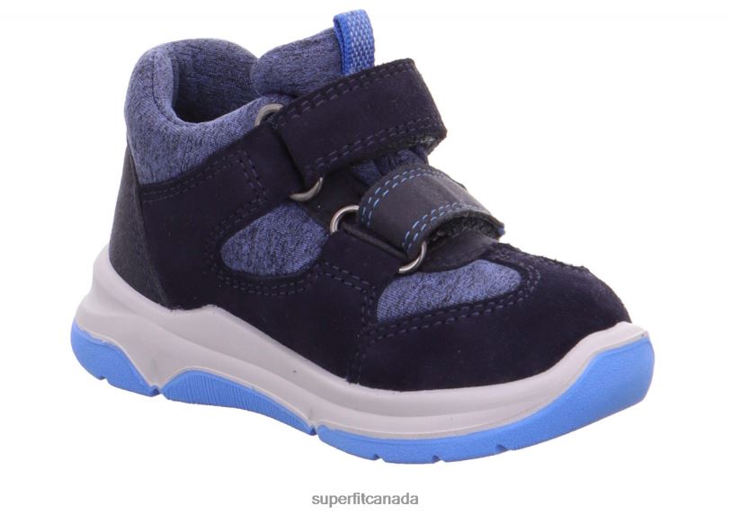 Superfit COOPER - Sneakers low with Velcro Fastener Blue/Light Blue Low Sneakers24FTT385