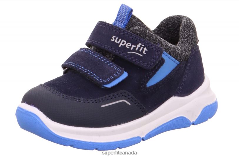 Superfit COOPER - Sneakers low with Velcro Fastener Blue/Light Blue Low Sneakers24FTT427