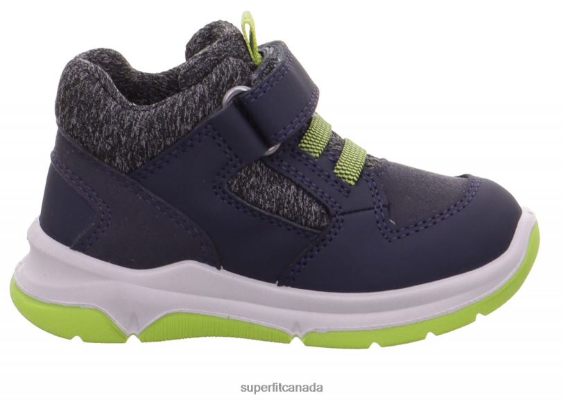 Superfit COOPER - Sneakers low with Velcro Fastener Blue/Light Green Low Sneakers24FTT432