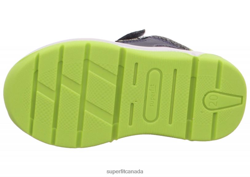 Superfit COOPER - Sneakers low with Velcro Fastener Blue/Light Green Low Sneakers24FTT432