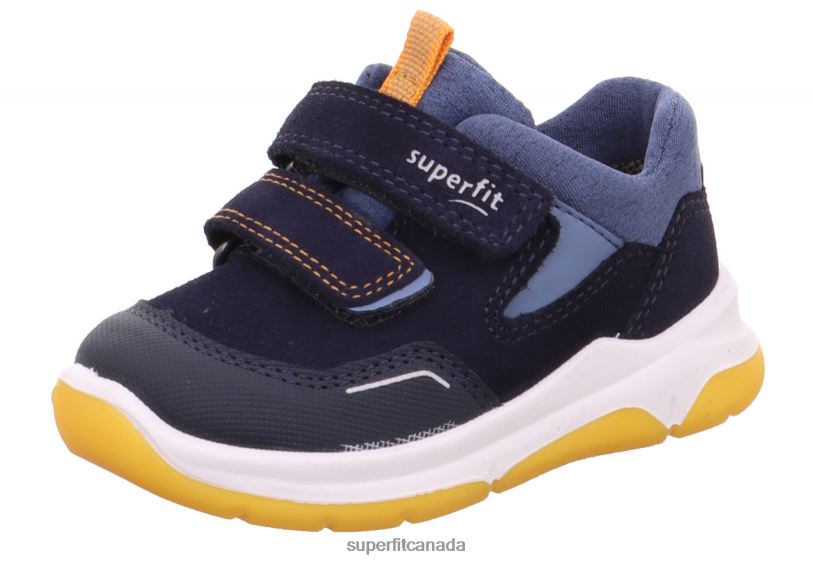 Superfit COOPER - Sneakers low with Velcro Fastener Blue/Orange Low Sneakers24FTT283