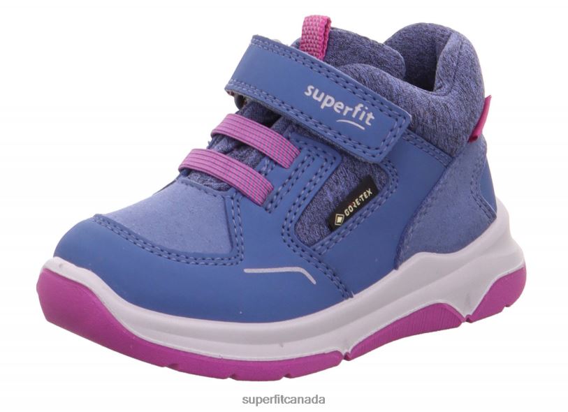 Superfit COOPER - Sneakers low with Velcro Fastener Blue/Pink Low Sneakers24FTT370