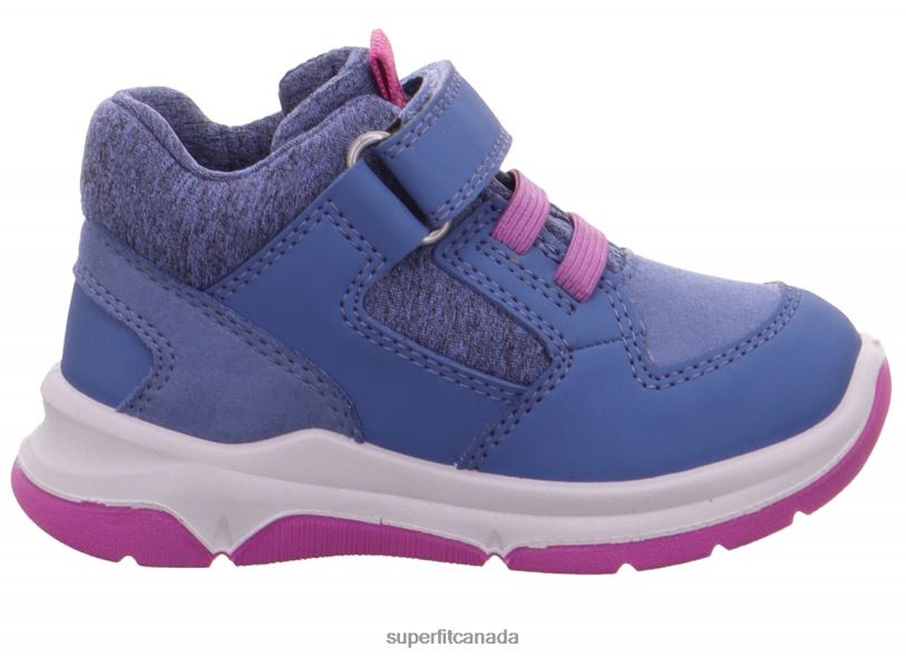 Superfit COOPER - Sneakers low with Velcro Fastener Blue/Pink Low Sneakers24FTT370