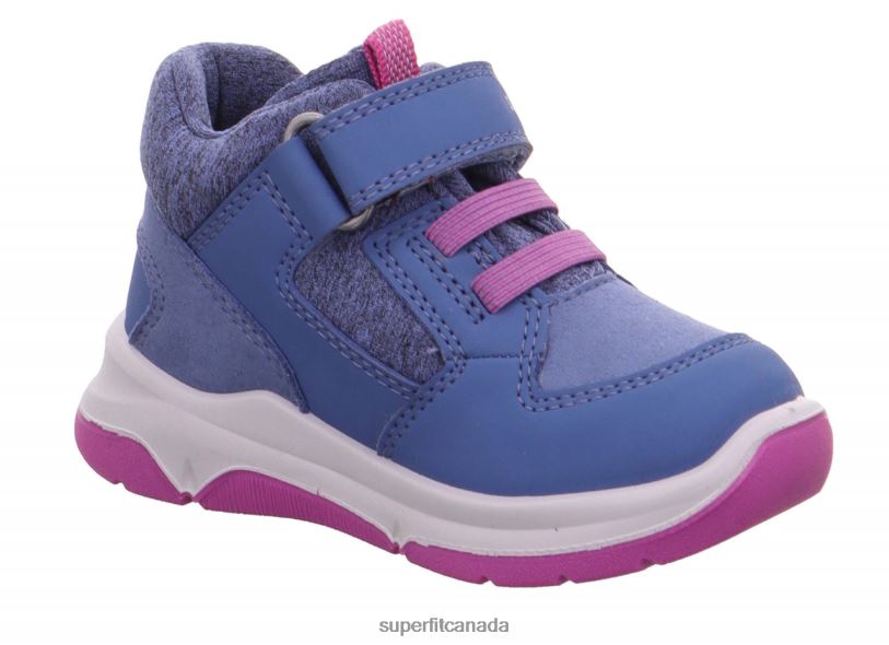 Superfit COOPER - Sneakers low with Velcro Fastener Blue/Pink Low Sneakers24FTT370